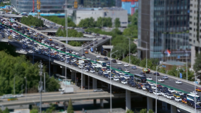 城市堵车 交通 车水马龙