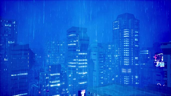 【4k】赛博城市下雨8