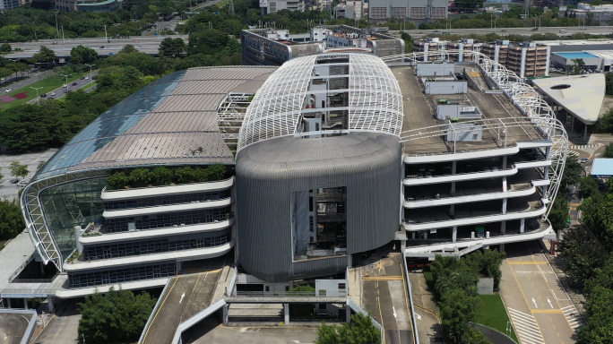 福田汽车站大厦航拍