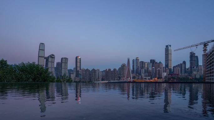 重庆天空之镜夜景延时