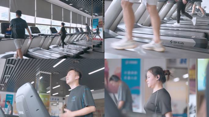 4K室内健身房健身