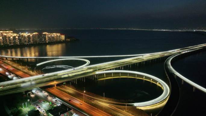 跨海大桥夜景-4