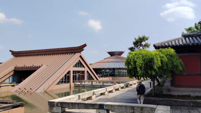 上海松江广富林遗址公园游览实拍
