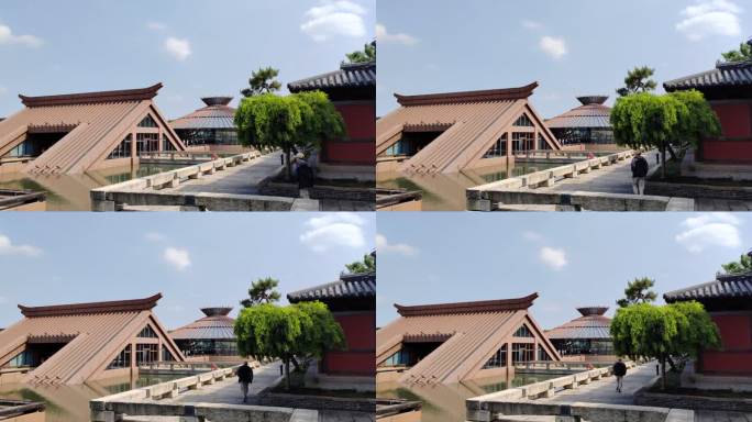 上海松江广富林遗址公园游览实拍