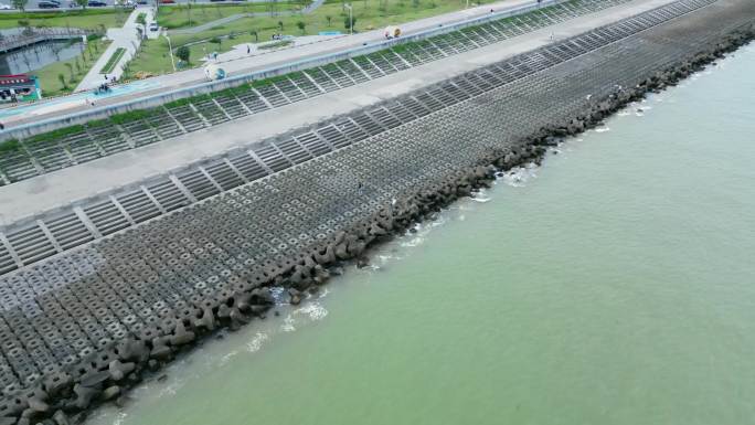 海岸人造防波堤海岸公园