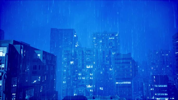 【4k】赛博城市下雨7