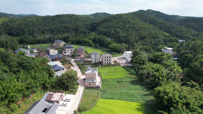 航拍 广东平远 石正美丽乡村 乡村小道