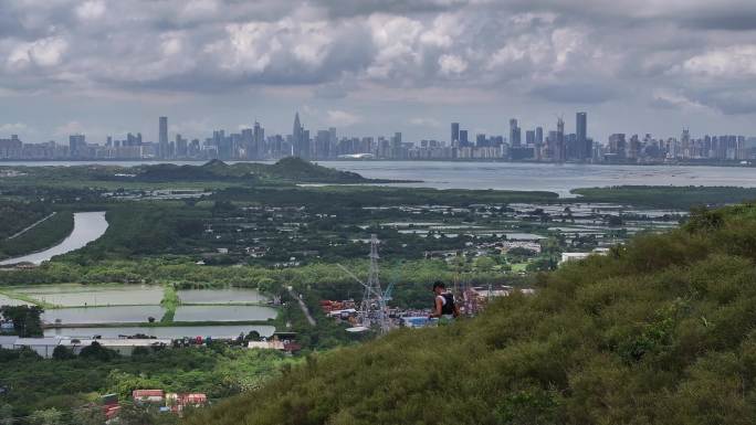 香港鸡公岭高山草原云海