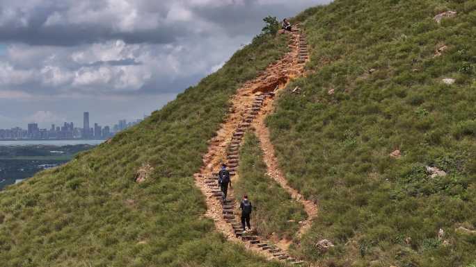 香港鸡公岭高山草原云海