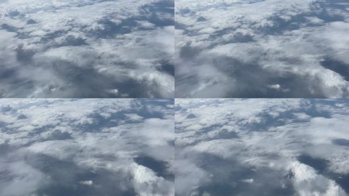 俯看大地云层