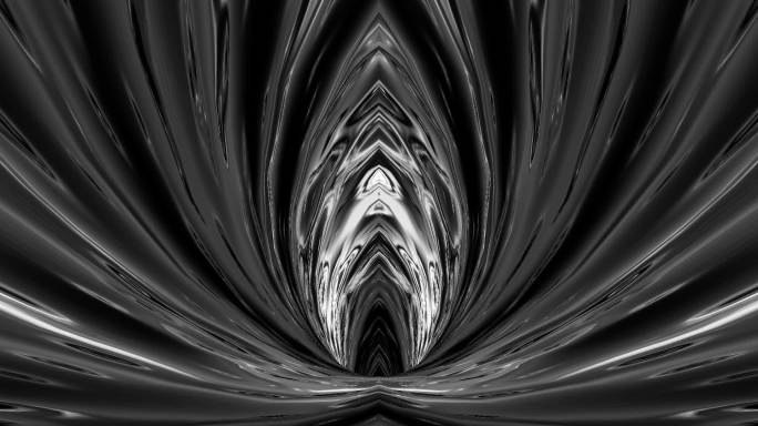 抽象艺术黑白金属空间隧道穿梭背景4