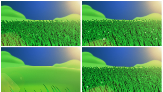 4k草地生长动画ae模板