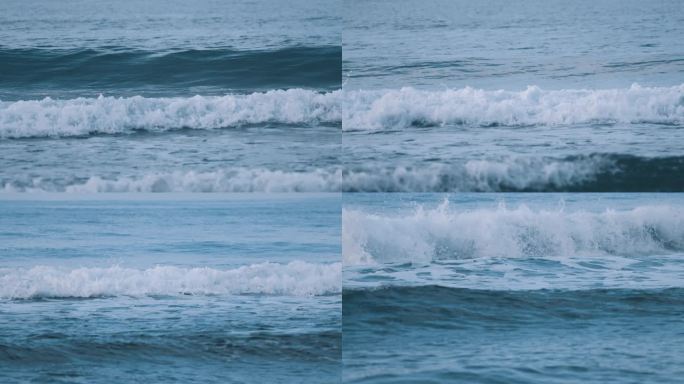 唯美海浪升格慢镜头