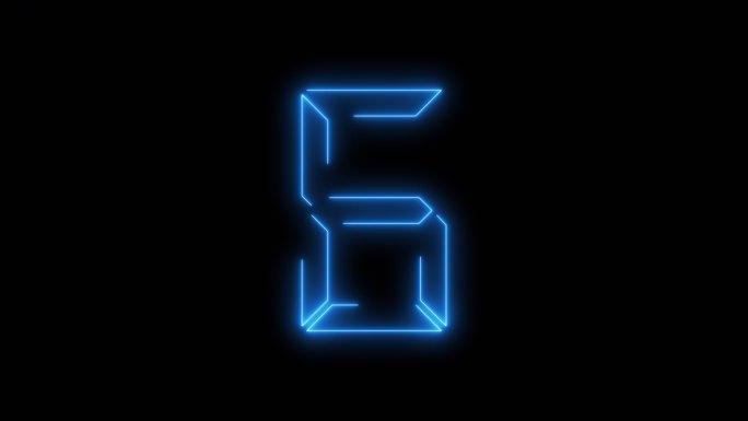 4k光线描边数字BB2-1  6