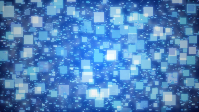 蓝色方片粒子-循环背景
