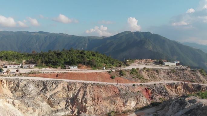 浙江温州泰顺县矿山航拍