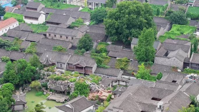 南京秦淮区老门东大报恩寺风景区航拍素材