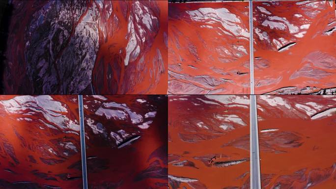 四段青海香日德大桥4K航拍视频