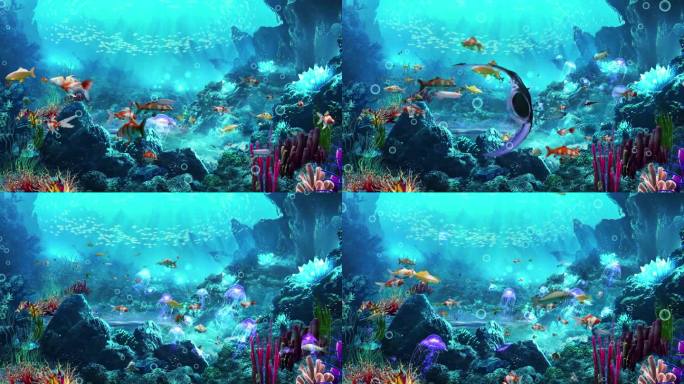 海底世界鱼群