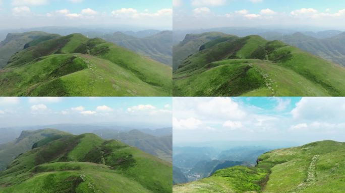 大山 山顶 山梁 山脊视频素材