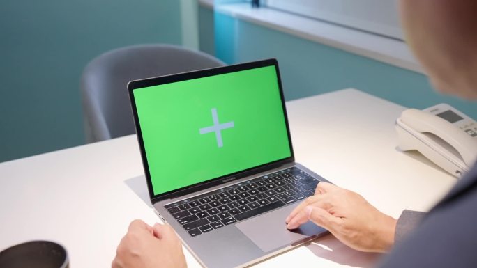笔记本电脑绿幕 绿幕抠像 绿色屏幕笔记本
