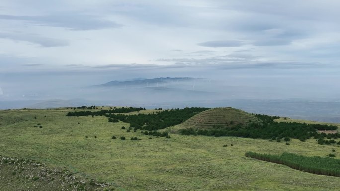 大同新荣方山航拍