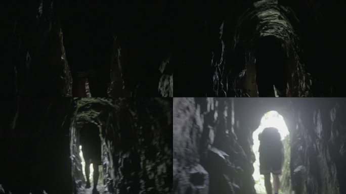 (4K) 浙江温州泰顺县徒步穿越黑暗山洞
