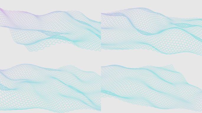 抽象六边形网格背景动画