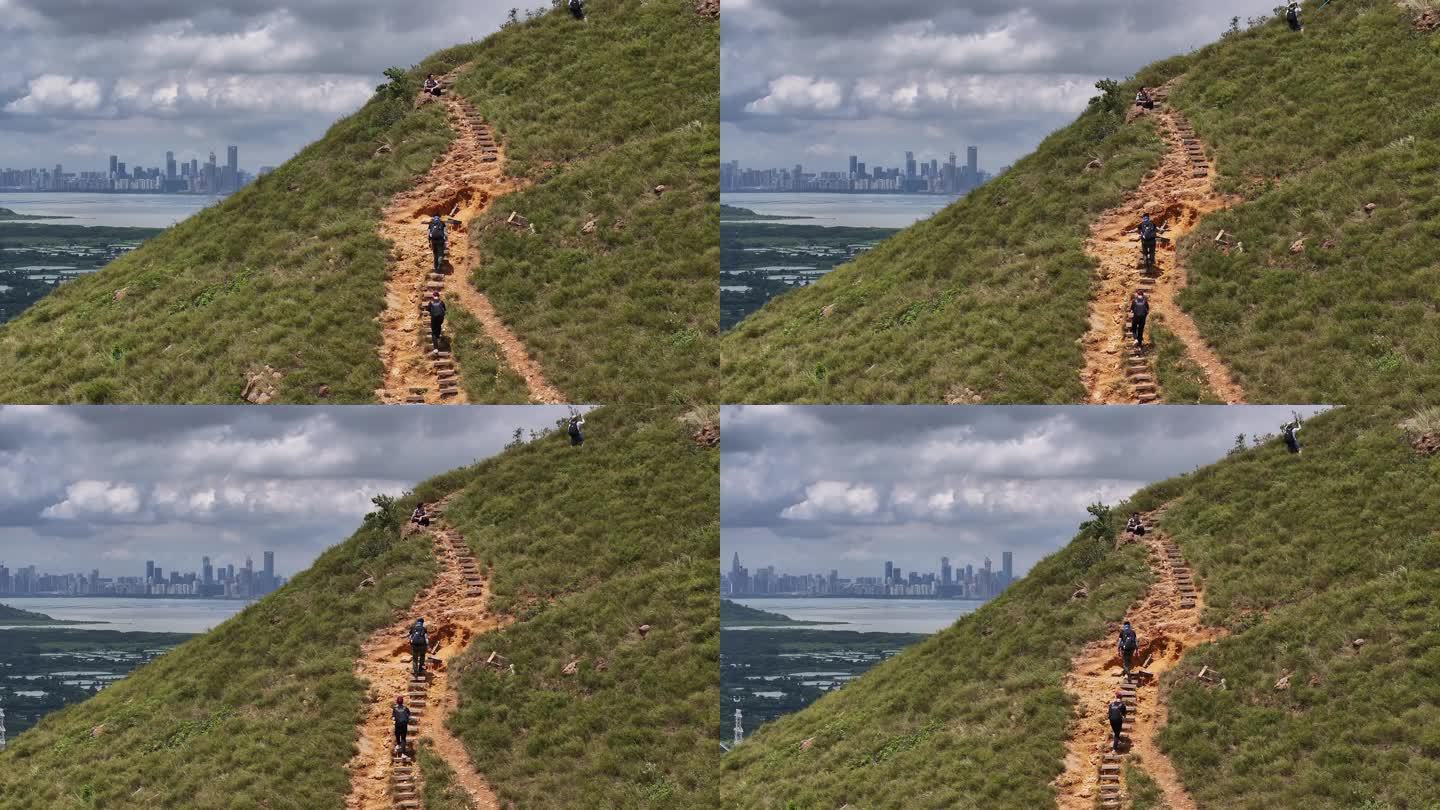 香港鸡公岭高山草原云海