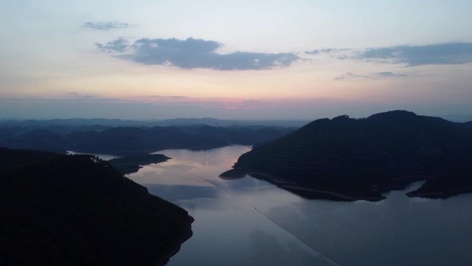 4K航拍广西大王滩风景区