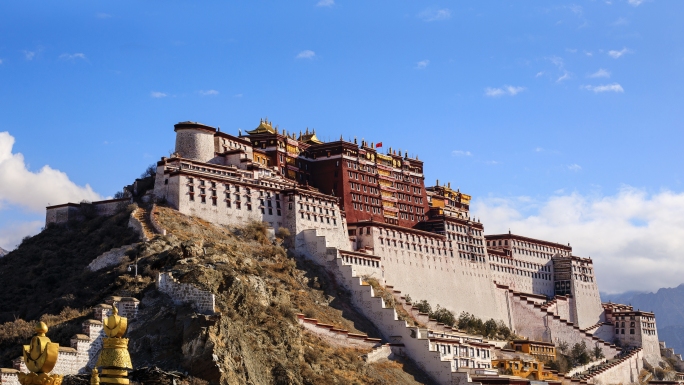 西藏拉萨布达拉宫西藏旅游文旅人文风光