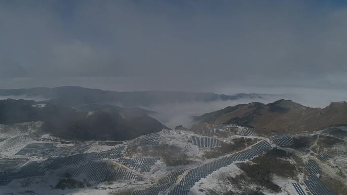 普格光伏雪景