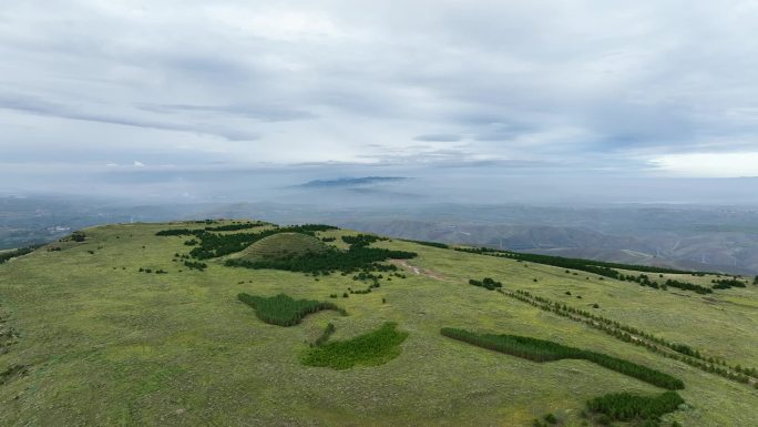 大同新荣方山航拍