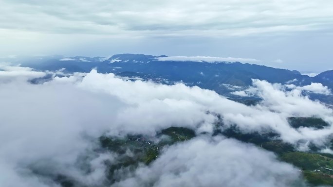 航拍重庆巫山巫峡云海