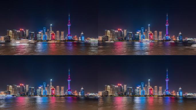 上海北外滩夜景延时