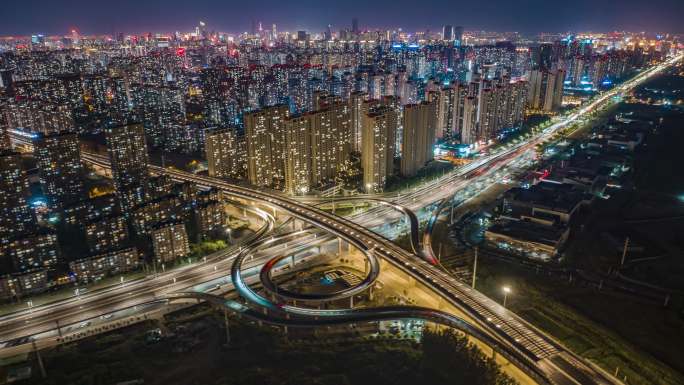 沈阳浑南区夜景金廊