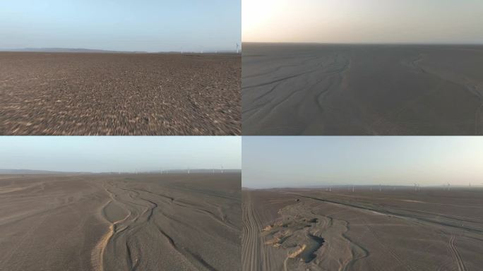 4K新疆戈壁滩大漠沙漠