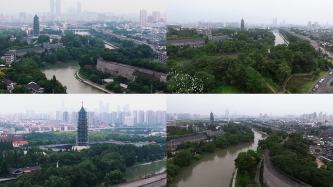 南京秦淮河大报恩寺老门东宣传片航拍素材