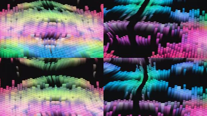 8K宽屏抽象艺术粒子生长动感视觉投影5