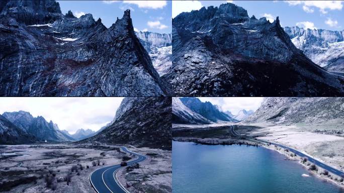 四段四川阿坝莲宝叶则4K航拍视频