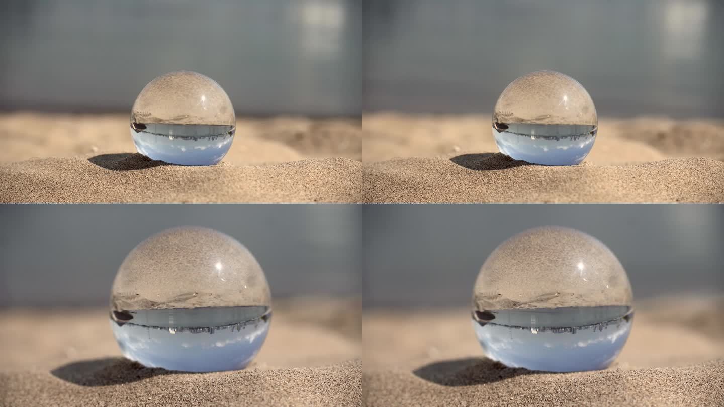 沙滩上的水晶球【原创可商用】