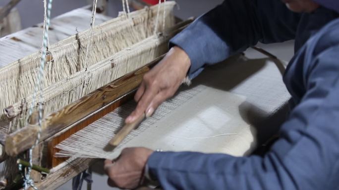 传统纺织  织布机 手工织布机