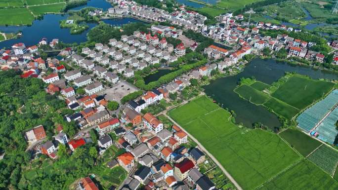 乡村振兴：新农村规划整齐的别墅区