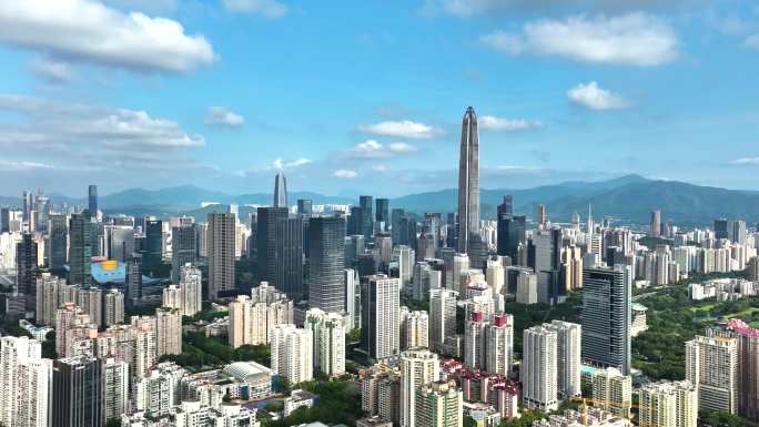 深圳现代城市建筑航拍