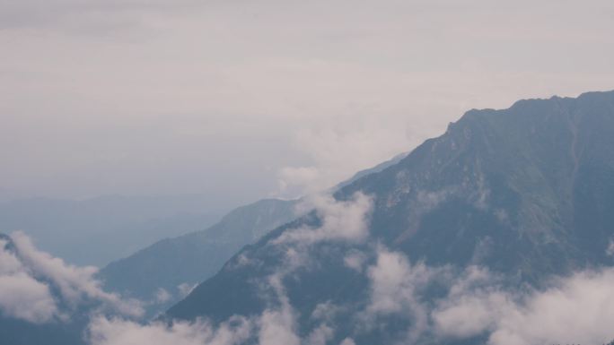 四姑娘山延时 四姑娘山云海  云海延时