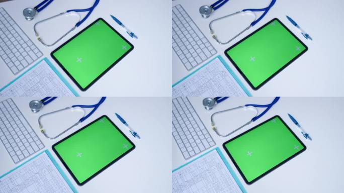 平板绿幕 平板屏幕抠像 桌面上绿屏平板