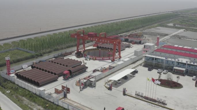 4K-Log-建设中的临港污水排海管工程