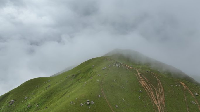 香港鸡公岭高山草原云海