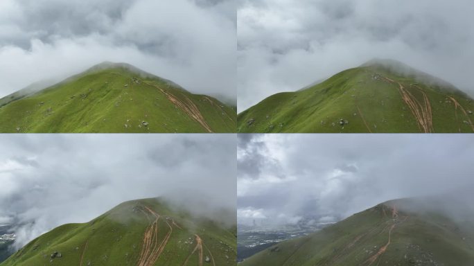 香港鸡公岭高山草原云海