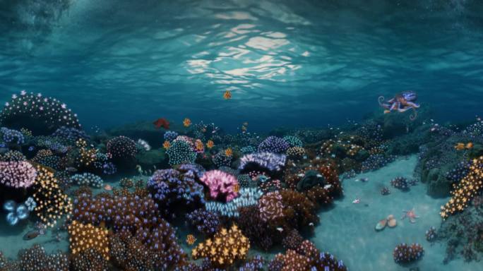 海底珊瑚花园超宽环形